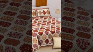 Cotton Double Bed Sheet With Pillow Cover....