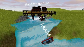 James, James And Thomas Go Weeeee Down The Waterfall