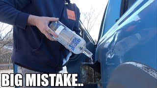 What Happens If You Fill Up An Empty Tank With Vodka? Instead Of Gasoline