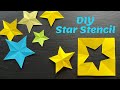 How to make a star stencil | How to cut a paper star | paper star cutting tutorial