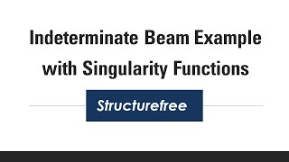 Statically Indeterminate Beam Example with Singularity Functions - Mechanics Of Materials