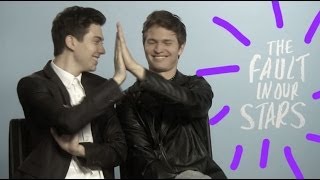 Ansel Elgort and Nat Wolff talk The Fault in Our Stars and being in the Paper Towns movie together