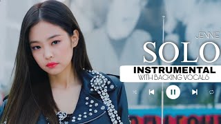 Jennie - Solo (Official Instrumental With Backing Vocals) |Lyrics|