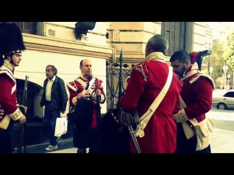 'REGIMIENTO 71 DE ESCOCIA, AV. DE MAYO Y BOLIVAR, BUENOS AIRES ARGENTINA POR OSCAR VALMONT'. 3D. HD.