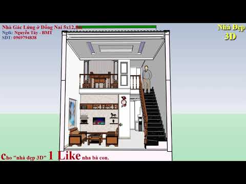 Mẫu 5x12,8m có 3 phòng ngủ ở Đồng Nai | Simple house