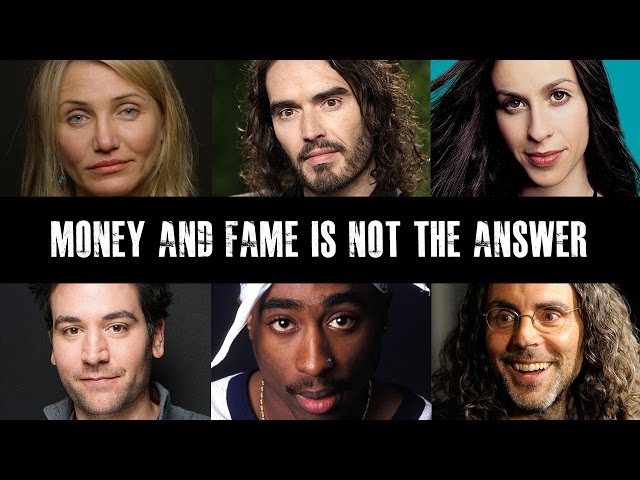 Celebrities Speak Out On Fame And Materialism - Video