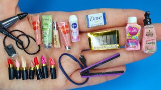 10 Kendin Yap | Oyun Hamuru ve Kartondan Minyatür Barbie Eşyaları, Makyaj Malzem