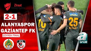 Alanyaspor 2-1 Gaziantep FK MAÇ ÖZETİ (Ziraat Türkiye Kupası Çeyrek Final Maçı) 