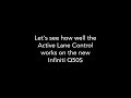 Infiniti Q50 Active Lane Control - Selfdriving Car
