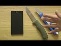 Sony Xperia Z - Knife Screen Scratch Test