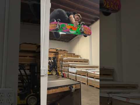 Dalton Dern breaking in his new pro board at our warehouse! 🙌 #FallenFootwear