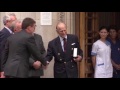 Raw: Prince Philip Leaves Hospital After Surgery