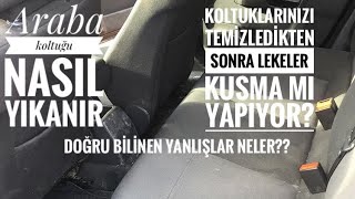 ARABA KOLTUK TEMİZLİĞİ NASIL YAPILIR?