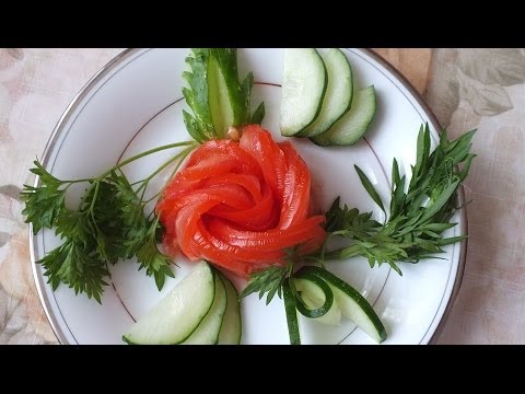 Украшение из лимона салатов фото