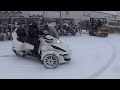 Riding & Drifting A 2014 BRP Can-Am Spyder RT In Snow