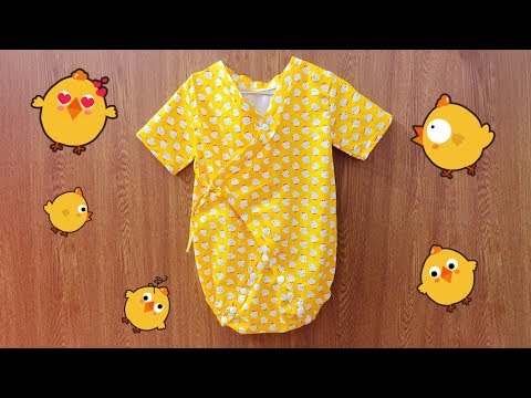 DIY Sewing Baby Chicken Yukata/Kimono Body | May yukata body gà con cho bé