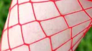 Hottest Red Fishnet Stocking