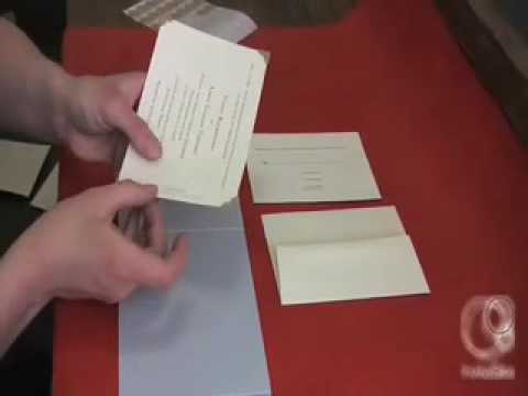 This video is a tutorial for making modern wedding invitations and save the