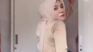 TIK TOK hijab Dress Satin Goyang BAR-BAR