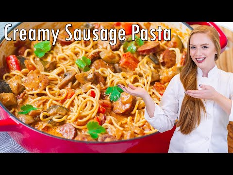 VIDEO : creamy sausage pasta skillet - fullfullrecipehere: http://tatyanaseverydayfood.com/fullfullrecipehere: http://tatyanaseverydayfood.com/recipe-items/fullfullrecipehere: http://tatyanaseverydayfood.com/fullfullrecipehere: http://tat ...
