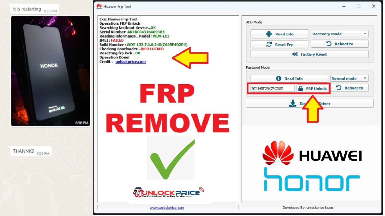 Honor X6a FRP UNLOCK | WDY-LX3 GOOGLE ACCOUNT REMOVE | Honor X6a FRP UNLOCK | WDY-LX3 GOOGLE ACCOUNT REMOVE |