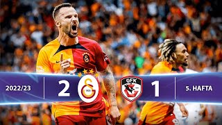 Galatasaray - Gaziantep FK (2-1) Highlights/Özet | Spor Toto Süper Lig - 2022/23