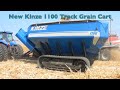 Massey Ferguson 9895 & 9540 Combine & New Kinze 1100 Track Grain Cart Farm Progress Show 2011