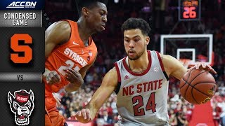 Syracuse vs. NC State Condensed Game | 2018-19 ACC Basketball