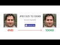 Compress JPEG to 100kb | Reduce image size in 1 min