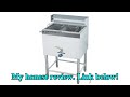 Video 28L Gas Commercial Fryer type industrial Stainless Steel Single tank LPG gas dee