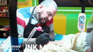 Ingenuity Under Pressure - New School: Elimination Tattoo | Ink Master: Shop Wars (Season 9) Ingenuity Under Pressure - New School: Elimination Tattoo | Ink Master: Shop Wars (Season 9)