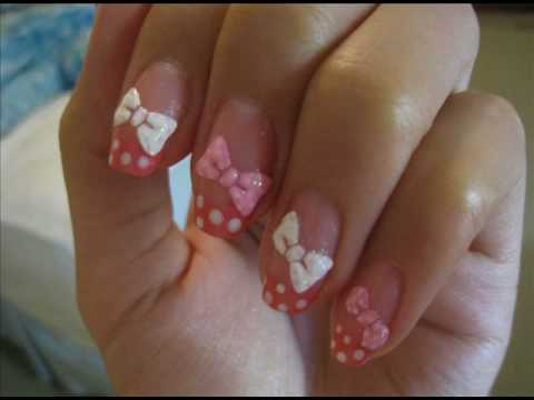 Nail Art Tutorial - using 3D stickers *You can find Dotting pens in Nail