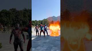 Random Fire Superhero Battle 🔥🔥 #Followmehero #Badguy #Shorts