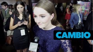 Kaitlyn Dever Talks Ansel Elgort's Rapping | Cambio