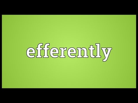 Header of efferently
