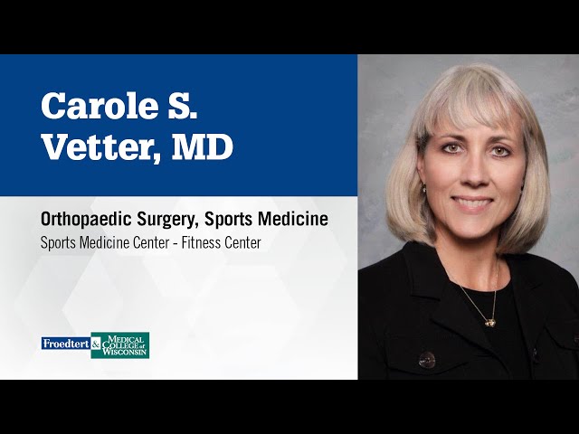 Watch Carole S. Vetter, orthopaedic surgeon on YouTube.