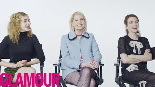 Emma Roberts Plays 'Who Knows You Best?' with Kiernan Shipka & Lucy Boynton | Glamour Emma Roberts Plays 'Who Knows You Best?' with Kiernan Shipka & Lucy Boynton | Glamour