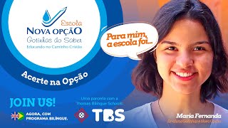 Pra mim, a escola foi…" veja o que ex-alunos disseram sobre estudar no Nova Opção/Gotinhas do Saber