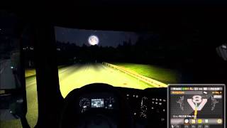 Mercedes Benz Actros Gece Yolculuğu [ETS2]
