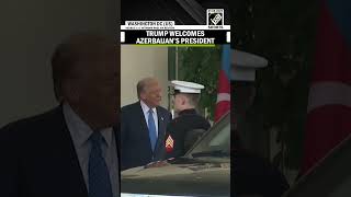 Us Prez Trump Welcomes Azerbaijans President Ilham Aliyev As He Arrives At White House Peace Deal