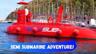 Red Semi Submarine adventure | Family Fun Channel
