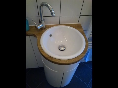 Как сделать тумбу для умывальника своими руками 423