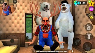 Scary Stranger 3D New Update - New Levels Un-Bear-Able Prank - Android Gameplay 2020 Fhd