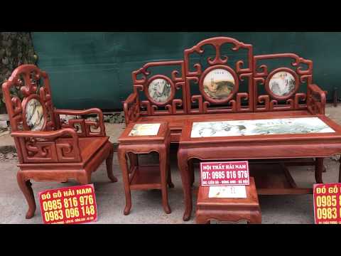 Bộ bàn ghế móc mỏ gỗ hương đá nhỏ xinh rất đẹp. Hàng làm theo yêu cầu của anh Quân ở Kim Mã Hà Nội