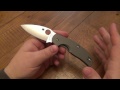 Knife Review : Spyderco Sage 2 (Titanium + S30V = Happy)
