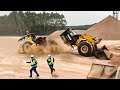Dangerous Idiots Fastest Truck & Heavy Equipment Fails Driving, Extreme Truck Idiots at Work