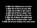 a little bit [mambo #5] with lyrics