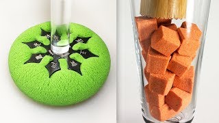 Very Satisfying and Relaxing Compilation 105 Kinetic Sand ASMR