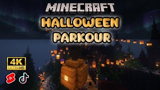 Halloween Minecraft Parkour (4K, Halloween, Spooky)
