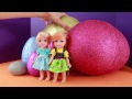 GIANT Elsa Surprise EGGS Let It Go FROZEN Disney videos Super Mega Huge Olaf